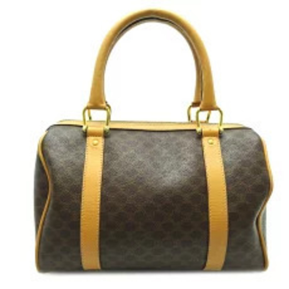 Celine Magadam Boston Handbag Brown